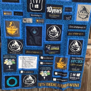 Bit Wizards Corporate Blue Twin