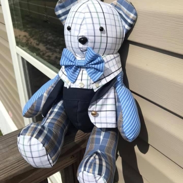 Plaid preppy Bear
